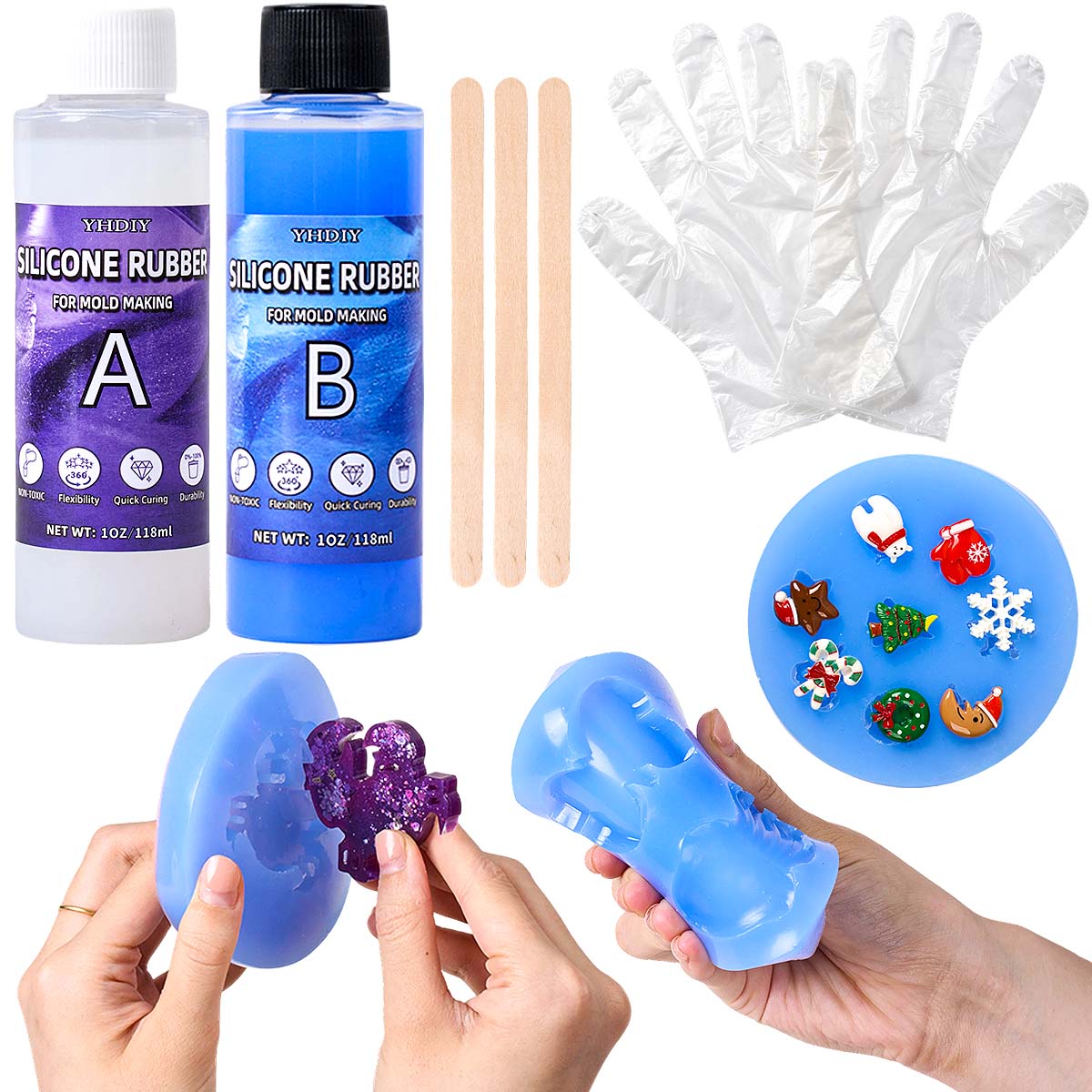 Soap Making Diy - Zestaw do tworzenia form silikonowych 118ml/296ml