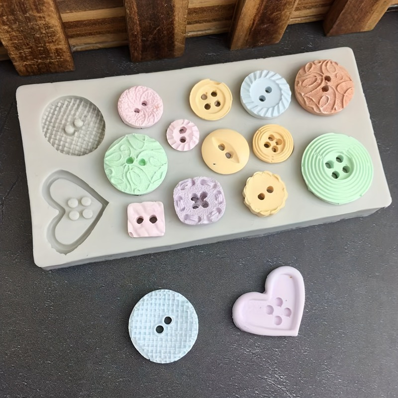 Soap Making Guide - Forma silikonowa do guzików, forma silikonowa