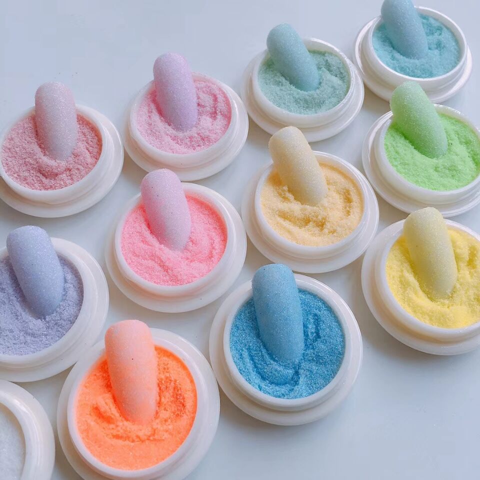 Mica Powder Colorant - 12 kolorów/zestaw proszek do paznokci Nail