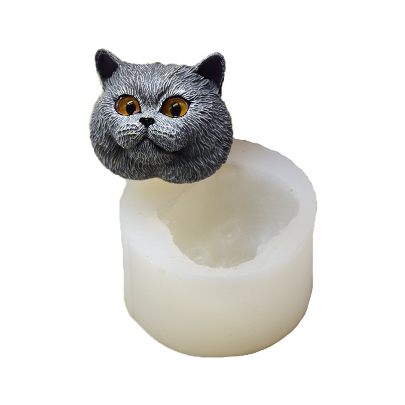Soap Making Guide - Forma Silikonowa Kot Krótkowłosy do Czekolady,