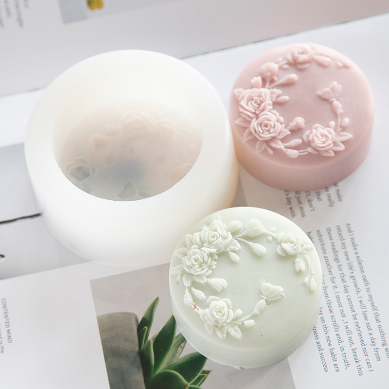Soap Making Scents - Okrągły kształt Kwiat róży Ręcznie robione
