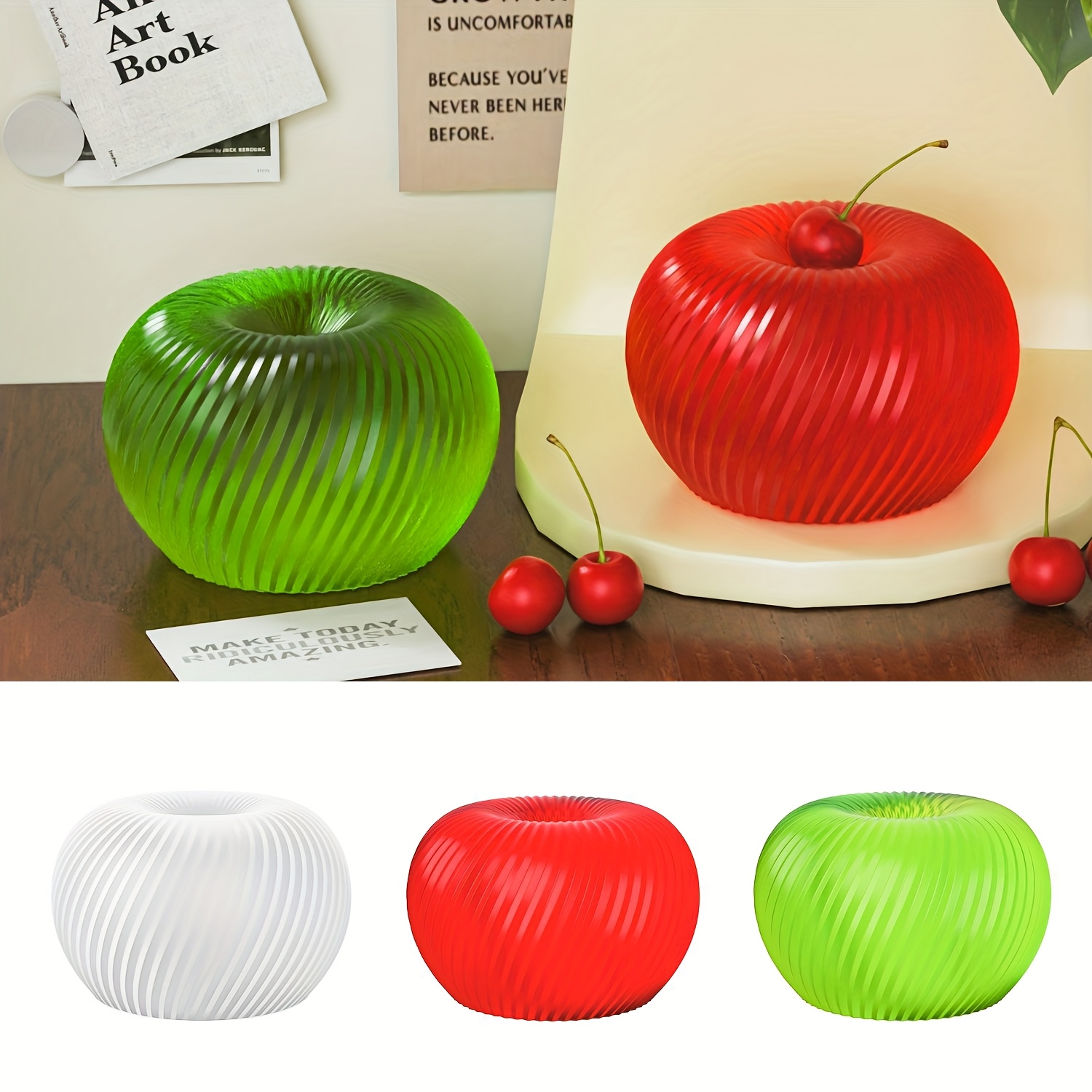 Soap Making Guide - Modna, czerwona silikonowa forma w kształcie