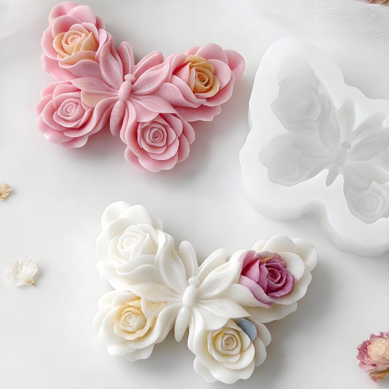 Soap Making Guide - Forma silikonowa DIY róża motyl do