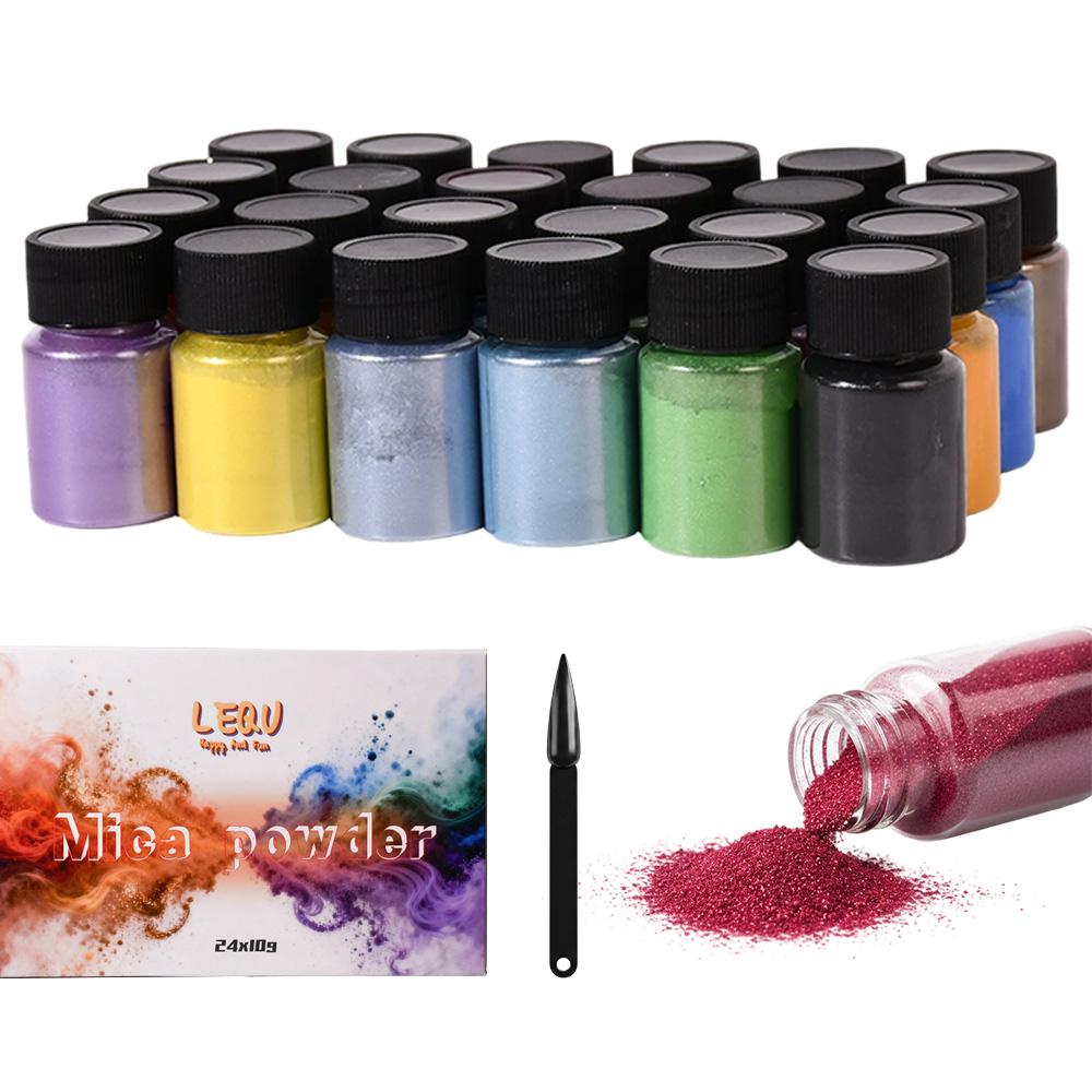 Mica Powder Colorant - 24-kolorowy proszek mika chameleon: proszek zmieniający