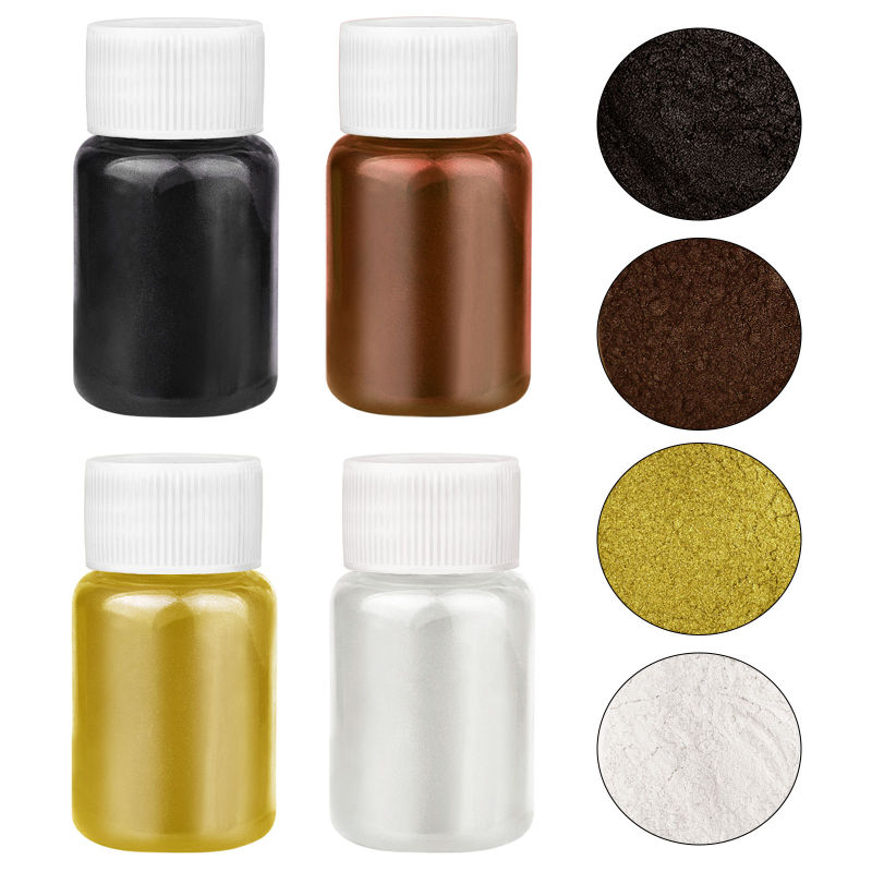 4 Kolory/Zestaw Perłowe Pigmen – Mica Powder Colorant recenzja i cena