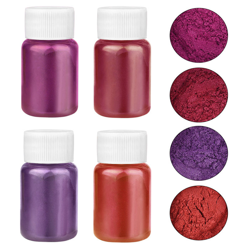 4 Kolory/Zestaw Perłowe Pigmen – Mica Powder Colorant recenzja i cena