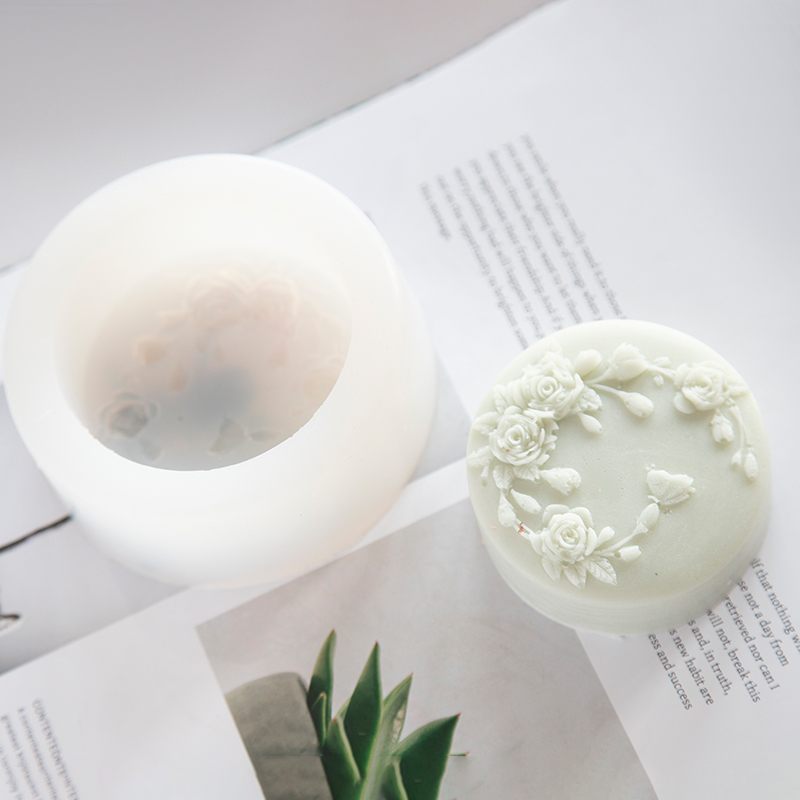 Okrągły kształt Kwiat róży Ręc – Soap Making Scents recenzja i cena