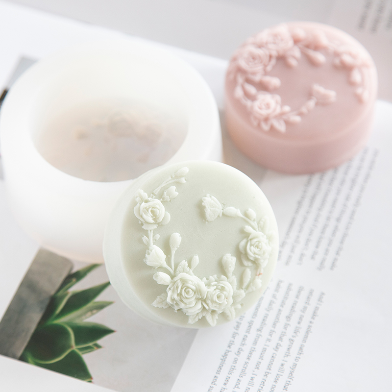 Okrągły kształt Kwiat róży Ręc – Soap Making Scents recenzja i cena